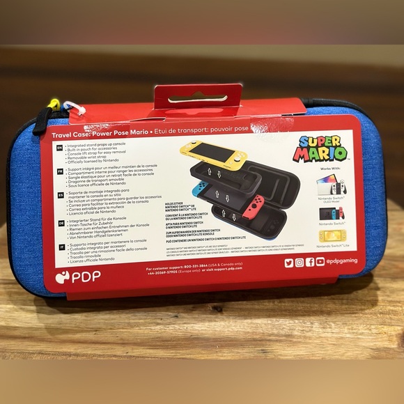 PDP SLIM TRAVEL DELUXE CASE MARIO - Nintendo Switch/LITE - Brand New - Picture 2 of 7